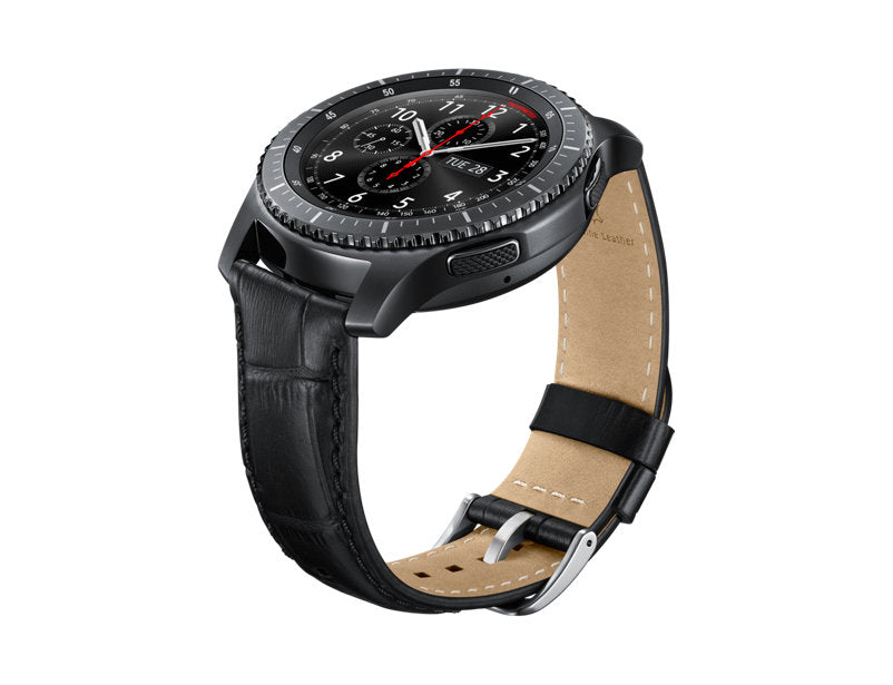 ALLIGATOR GRAIN LEATHER BAND - GEAR S3 BLACK
