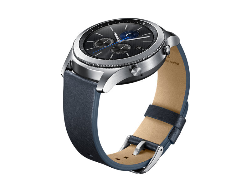 CLASSIC LEATHER BAND - GEAR S3 NAVY BLUE