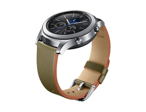 CLASSIC LEATHER BAND - GEAR S3 OLIVE GREEN