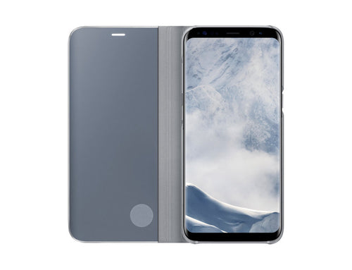 GALAXY S8 CLEAR VIEW STANDING COVER SILVER