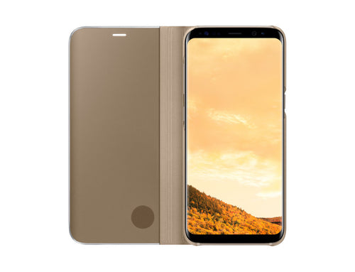 GALAXY S8 CLEAR VIEW STANDING COVER GOLD