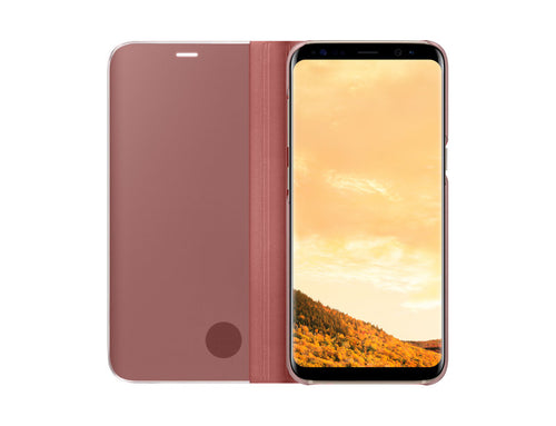 GALAXY S8 CLEAR VIEW STANDING COVER PINK