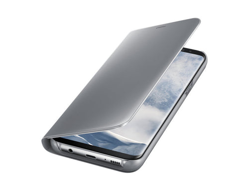 GALAXY S8 PLUS PLUS CLEAR VIEW STANDING COVER SILVER