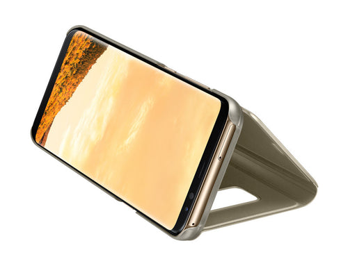 GALAXY S8 PLUS CLEAR VIEW STANDING COVER GOLD