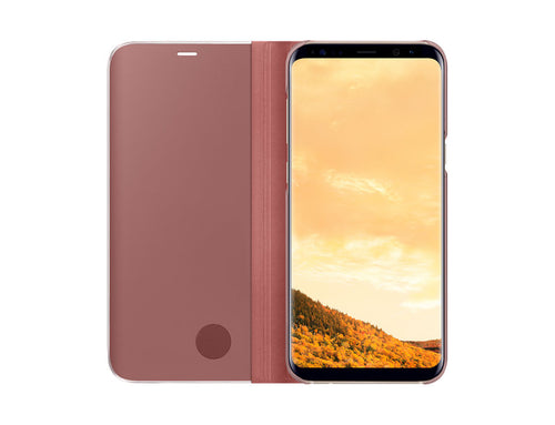 GALAXY S8 PLUS CLEAR VIEW STANDING COVER PINK