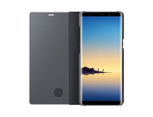 NOTE 8 CLEAR VIEW STANDING COVER BLACK