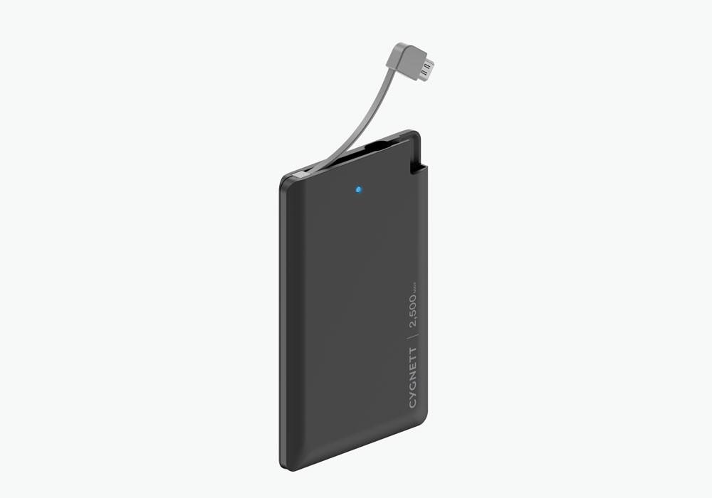 CYGNETT CHARGEUP POCKET 2500MAH - BLACK