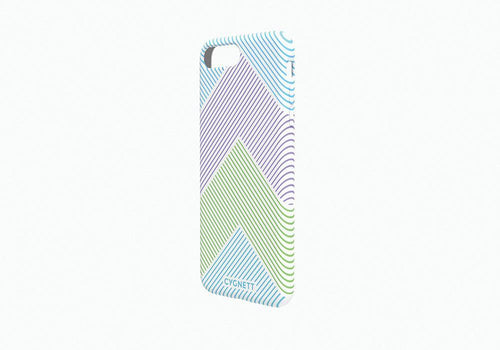 CYGNETT IPHONE 8 SMALL CHEVRON CASE WHITE