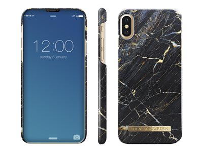 IDEAL OF SWEDEN IPHONE X PORT LAURENT MARBLE CASE BLACK