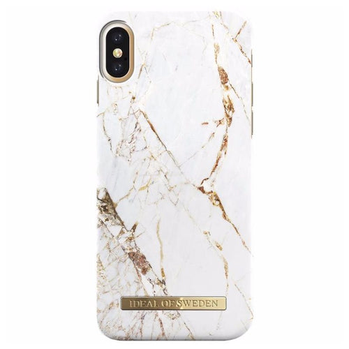 IDEAL OF SWEDEN IPHONE X CARRARA GOLD CASE WHITE