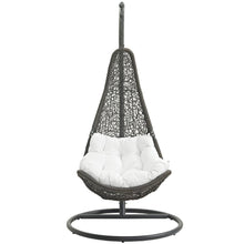 Modway Abate Outdoor Patio Swing Chair With Stand - Gray White