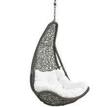 Modway Abate Outdoor Patio Swing Chair With Stand - Gray White